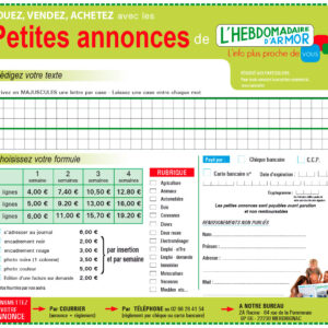 Annonce 3 lignes
